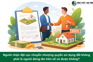 Người nhận đặt cọc chuyển nhượng quyền sử dụng đất không phải là người đứng tên trên sổ có được không