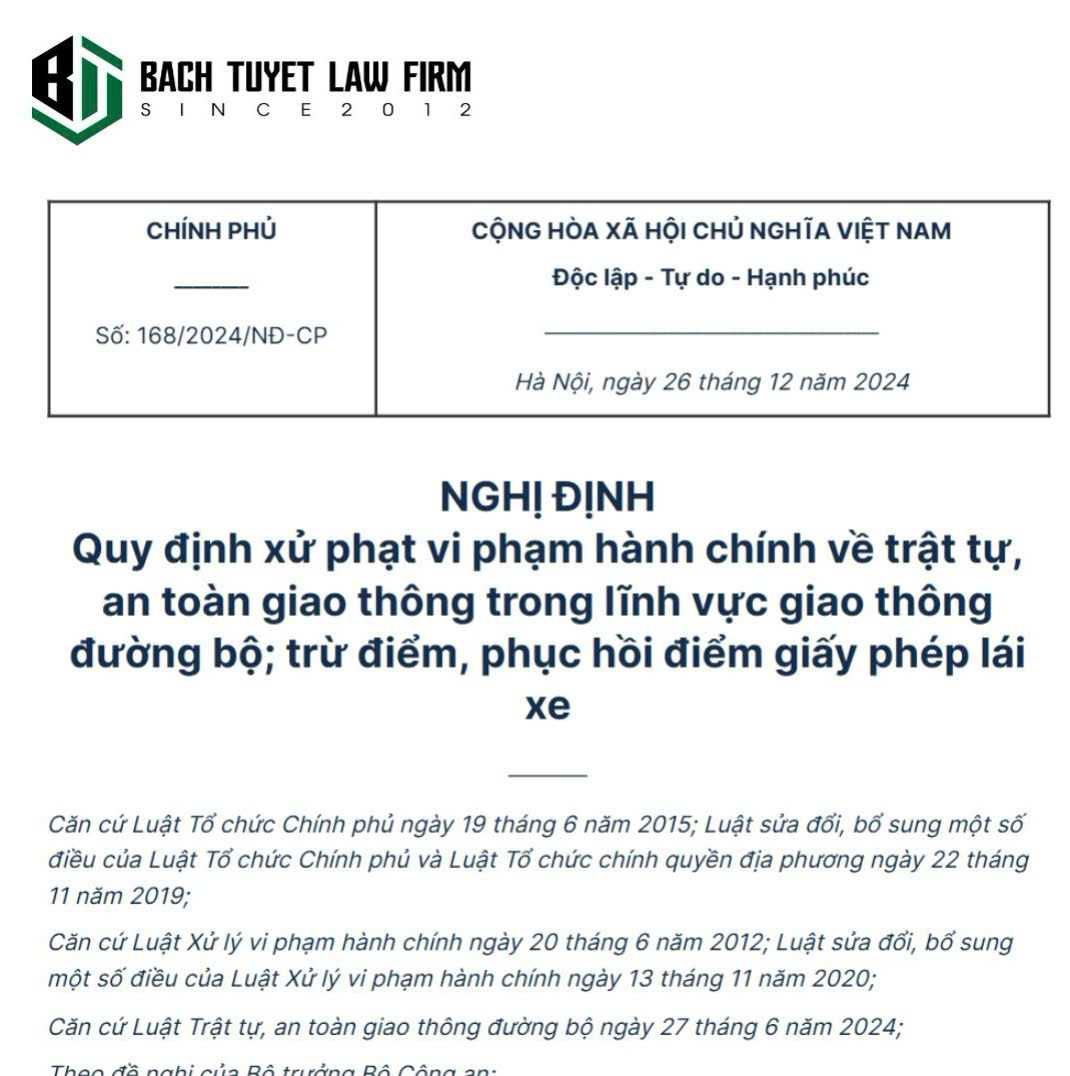 Nghị định 168/2024/NĐ-CP