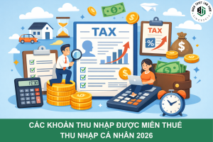Các khoản thu nhập được miễn thuế thu nhập cá nhân 2026