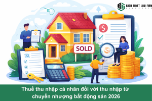 Thuế thu nhập cá nhân đối với thu nhập từ chuyển nhượng bất động sản 2026