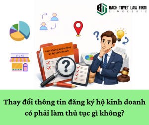 Thay đổi thông tin đăng ký hộ kinh doanh