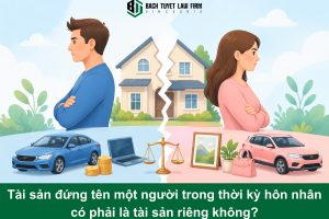Tài sản đứng tên một người trong thời kỳ hôn nhân có phải là tài sản riêng không